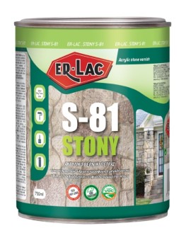 Er-Lac S-81 Stony Διαφανές Ακρυλικό Βερνίκι Πέτρας - 2.5 Lit