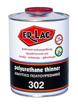 Er-Lac 302 Αργοστέγνωτο Διαλυτικό Πολυουρεθάνης για όλες τις Εποχές Διάφανο - 0.750 Lit