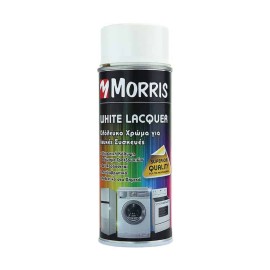 Morris Σπρέι Βαφής Fridge Οικιακών Συσκευών με Μεταλλικό Εφέ White Lacquer - 400ml (28613)