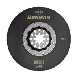 Benman Πριονολάμα Στρογγυλή Starlock Hss για Μέταλλο - Ø85mm (72612)