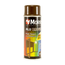 Morris Σπρέι Βαφής Aluminium Καφέ RAL 8014 - 200ml (33985)