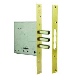 Cisa 57028 Κλειδαριά Για Ξύλινες Πόρτες Με Κλειδί Χρηματοκιβωτίου - Χρυσό (18536)