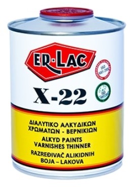 Er-Lac Χ-22 Ειδικό Διαλυτικό για Αλκυδικά Χρώματα και 1Σ Βερνίκια Διάφανο - 0.375 Lit