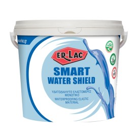 Er-Lac Smart Water Shield Υδατοδιάλυτο Ελαστομερές Στεγανωτικό Υψηλής Ποιότητας Λευκό - 9 Lit