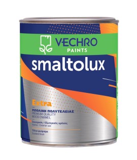 Vechro Smaltolux Extra Ριπολίνη Πολυτελείας για Ξύλο και Μέταλλο Εσωτερικών και Εξωτερικών Επιφανειών Λευκό Γυαλιστερό - 750ml