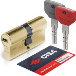 Cisa Asix P8 Αφαλός για Τοποθέτηση σε Κλειδαριά σε Χρυσό Χρώμα - 30-50mm (31117)