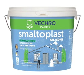 Vechro Smaltoplast Silicone Οικολογικό Σιλικονούχο 100% Ακρυλικό Χρώμα για Εξωτερική Χρήση Λευκό - 3Lt