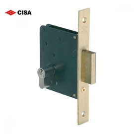 Cisa 52310 Κλειδαριά Κυλίνδρου Για Ξύλινη Πόρτα - Χρυσό (18441)