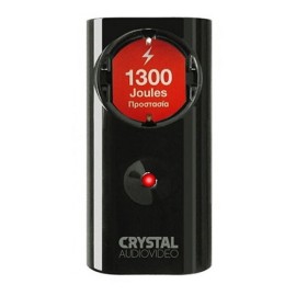 Crystal Audio CP1-1300-70W Μονή Εξωτερική Πρίζα Ρεύματος Ασφαλείας Μαύρη (40859)