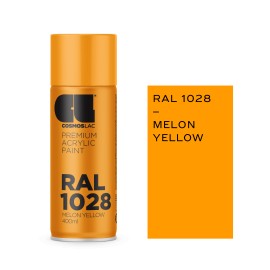 Cosmos Lac Σπρέι Βαφής Ακρυλικό Premium Acrylic RAL 1028 Mellon Yellow 400ml
